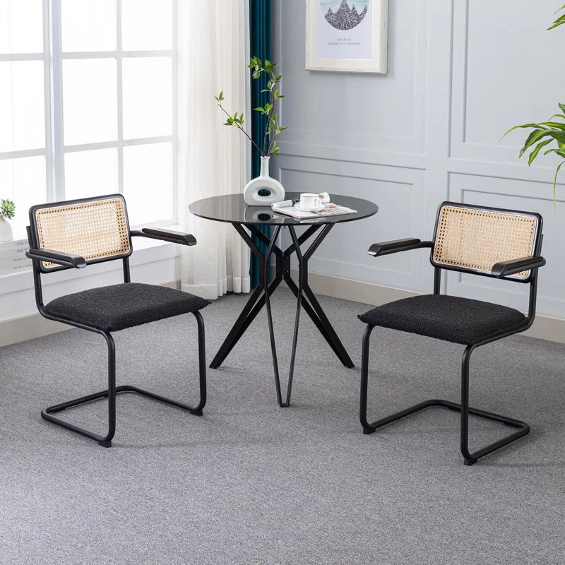 Fabric Upholstered Arm Chair (Set of 2) | Wayfair North America