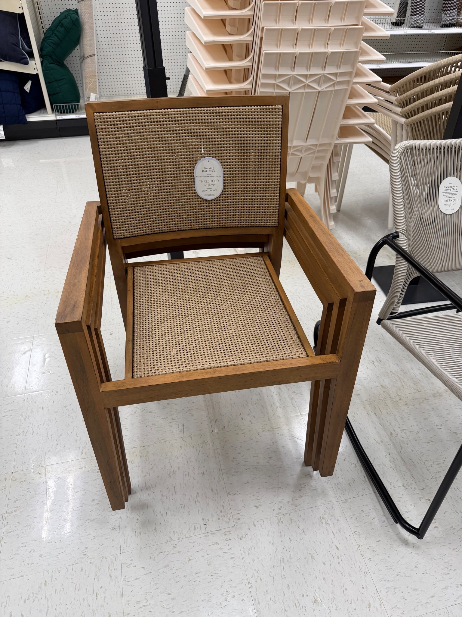 New outdoor furniture for summer! Wood Caning Stackable Patio Chair Brown - Threshold designed with Studio McGee


 @Target

#LTKOver40 #LTKHome #LTKmomlife