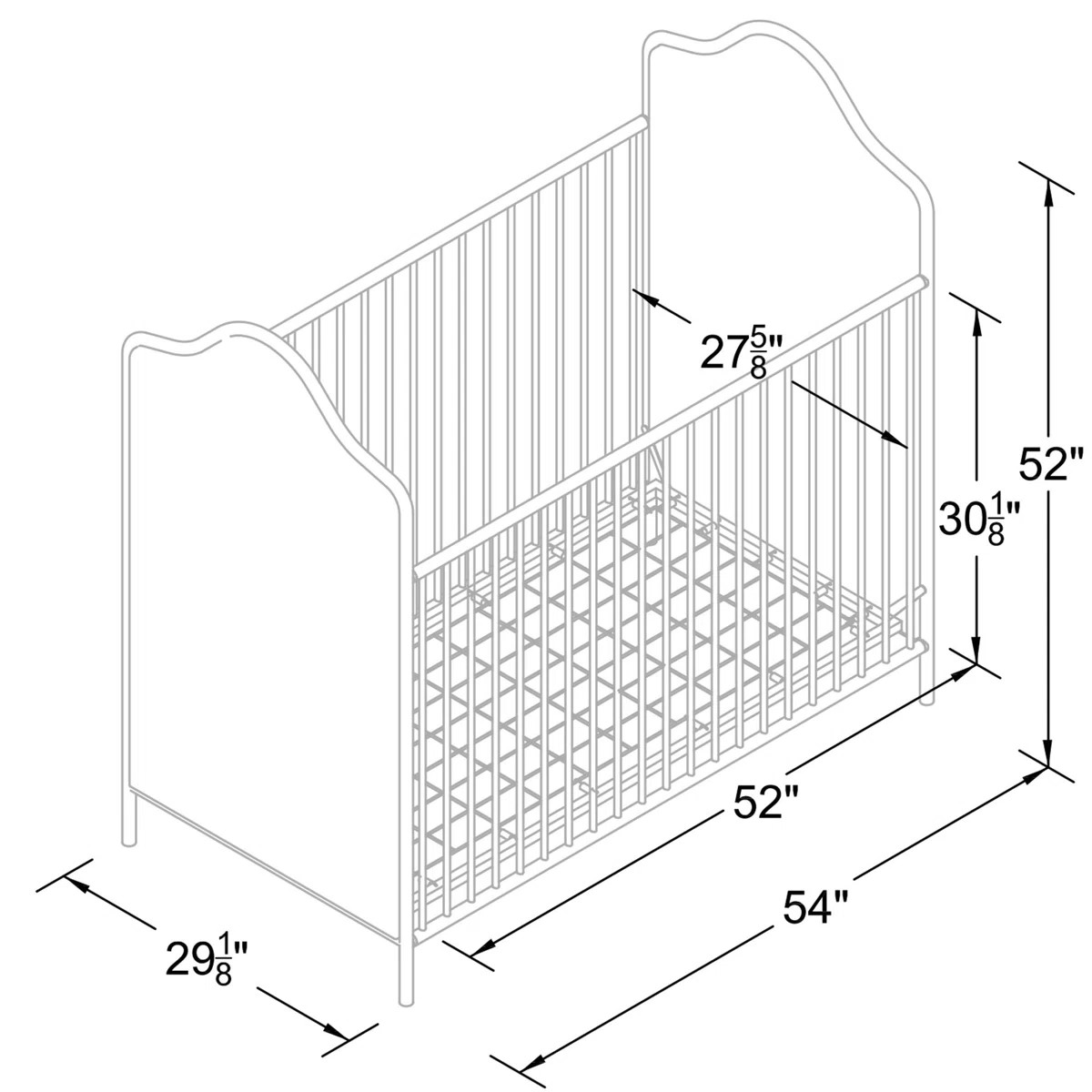 3 -in-1 Convertible Crib | Wayfair North America