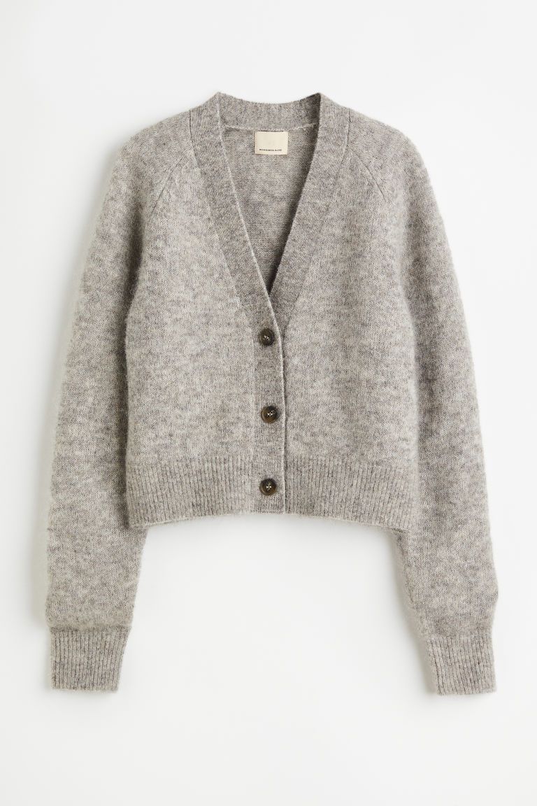 H & M - Wool-blend Cardigan - Gray | H&M (US + CA)