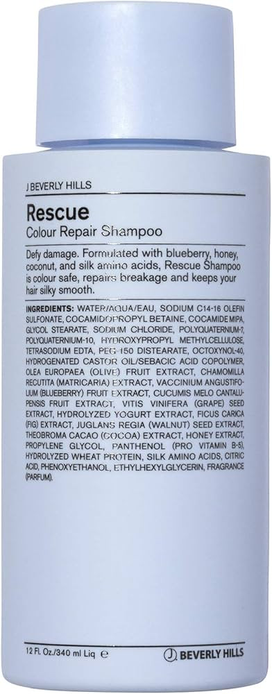 J Beverly Hills Blue Rescue Colour Repair Shampoo with Honey Extract for Hair Shine, (3 Oz, 12 Oz, 3 | Amazon (US)