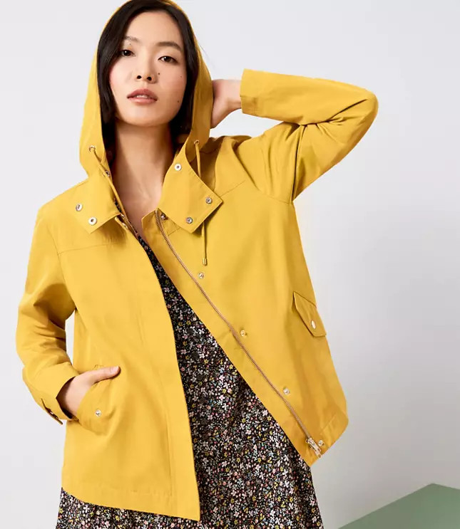 Back Pleat Anorak | LOFT | LOFT