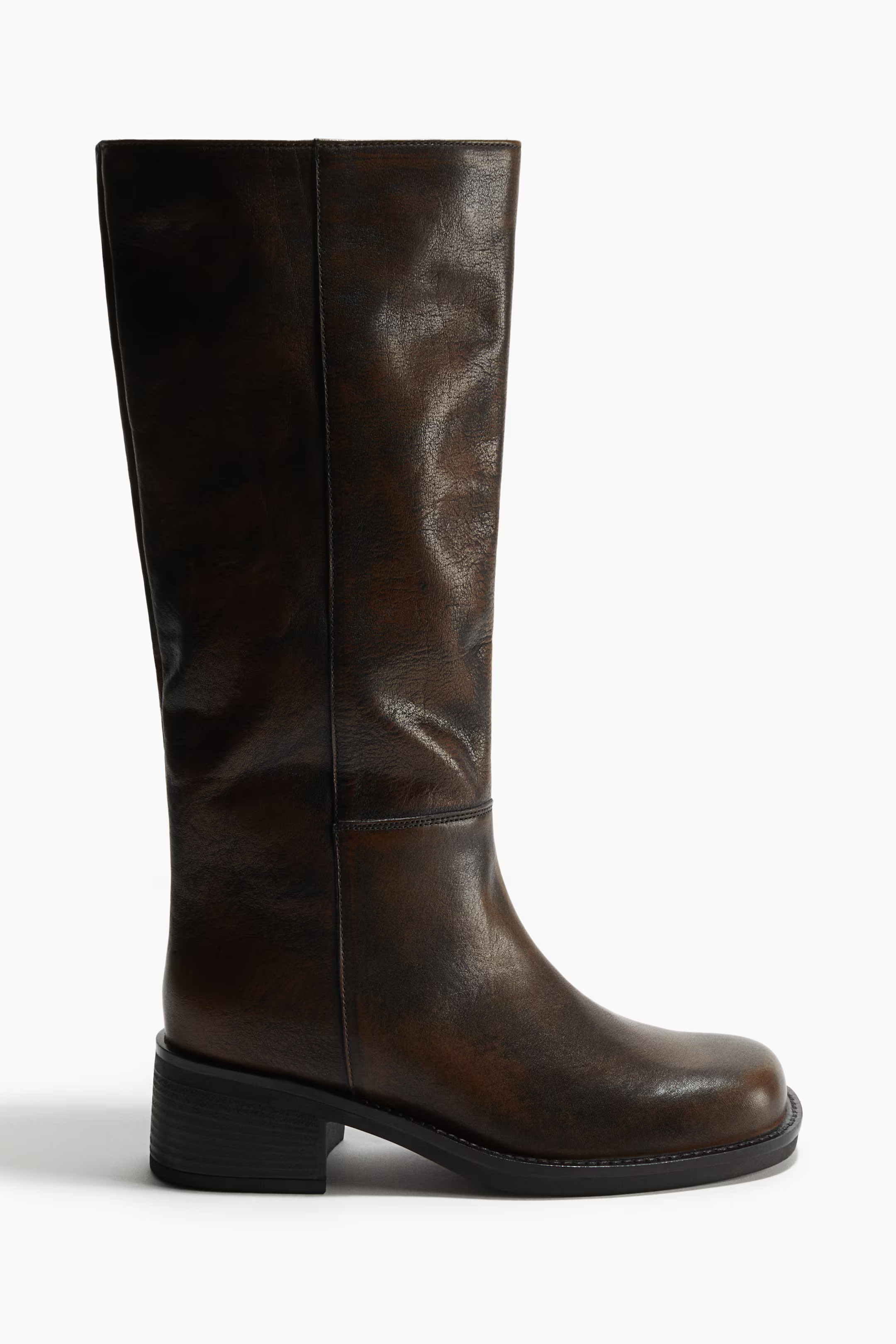 Leather boots | H&M (UK, MY, IN, SG, PH, TW, HK)