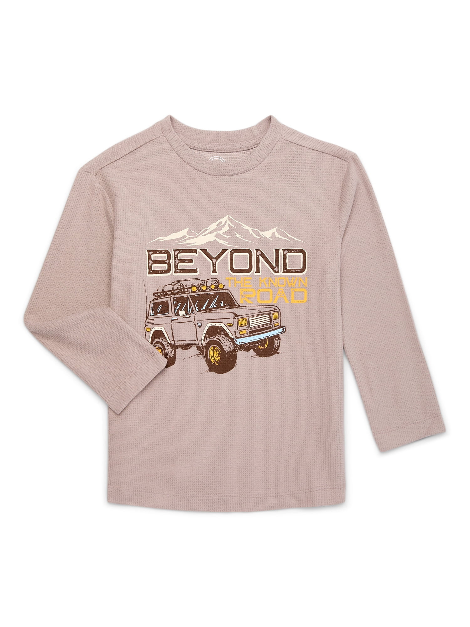 Wonder Nation Boys Graphic Thermal Top with Long Sleeves, Sizes XS-XXL & Husky | Walmart (US)