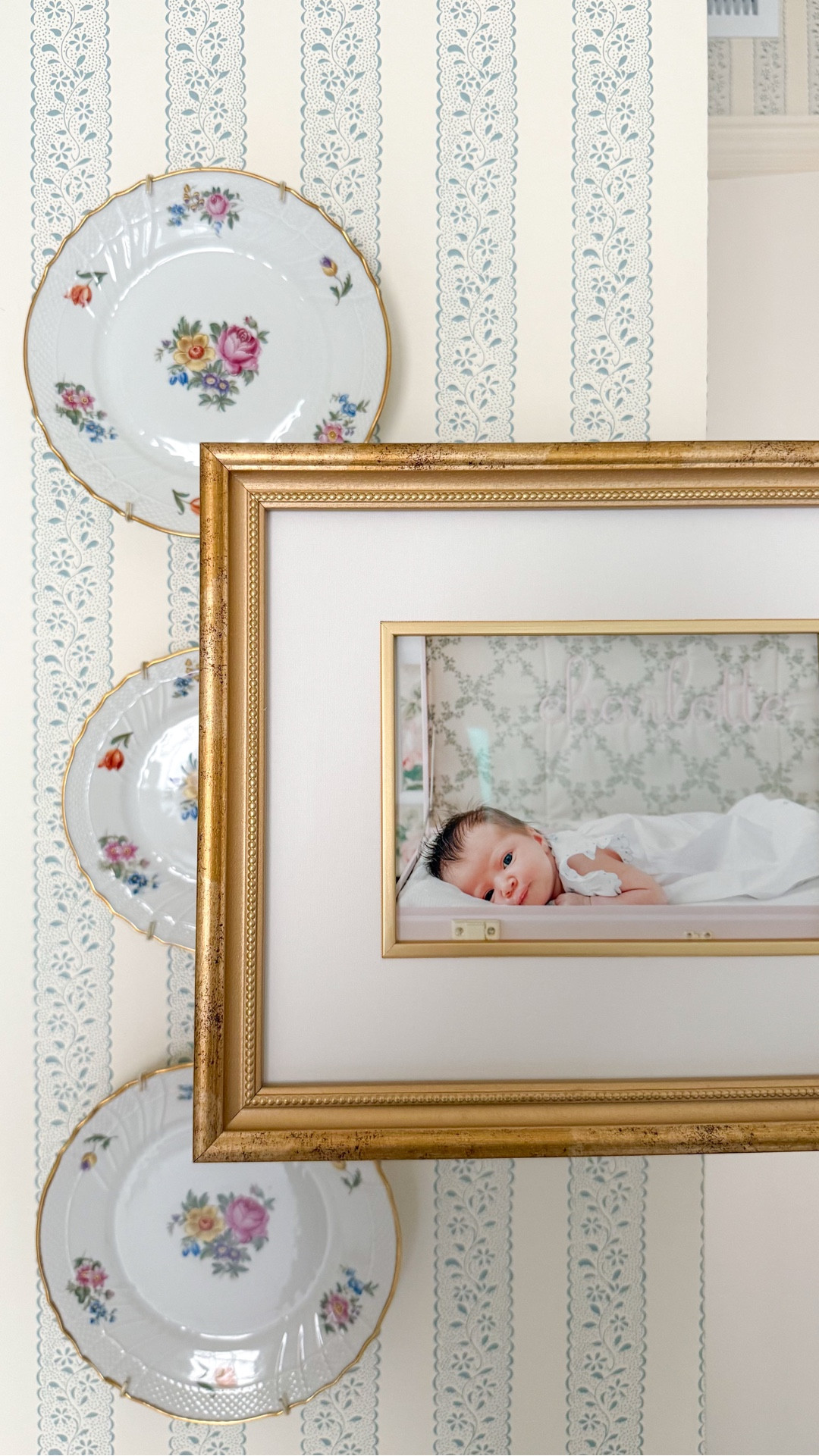 the sweetest piece to complete her nursery💞💘 you can shop @michaelsstores custom framing online! #michaelspartner #michaelscustomframing #ad