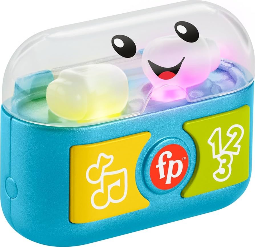Fisher-Price Laugh & Learn Baby & Toddler Toy Play Along Ear Buds with Music Lights & Fine Motor ... | Amazon (US)