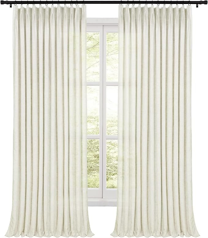 HOMERILLA Pinch Pleated Curtains 84 Inches Long,Unlined Room Darkening Drapes for Living Room,Lil... | Amazon (US)