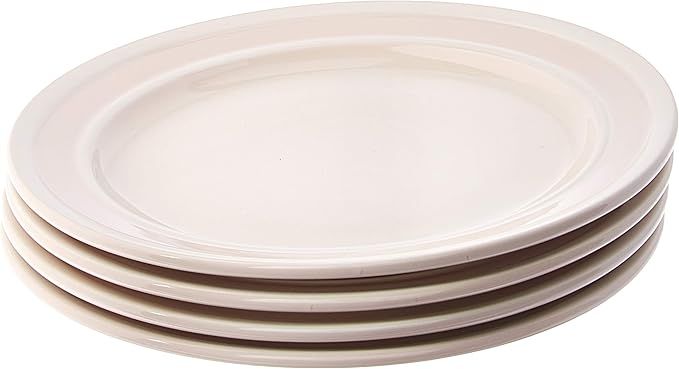 Kate Spade New York Sculpted Stripe Blush Dinner Plates, Set of 4 | Amazon (US)