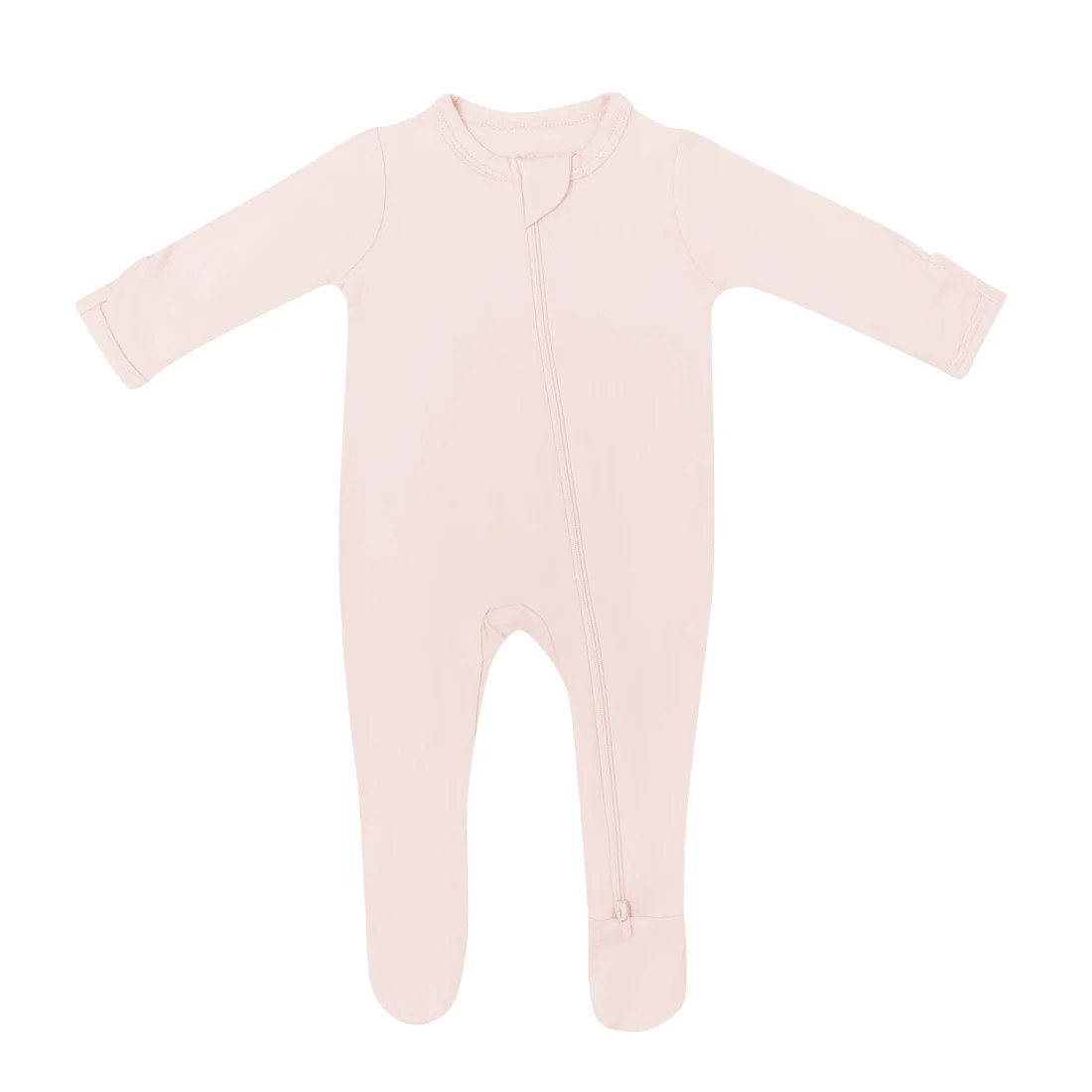 Zippered Footie in Blush | Kyte BABY