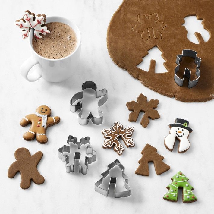 Williams Sonoma Holiday Mug Topper Cookie Cutters, Set of 4 | Williams-Sonoma