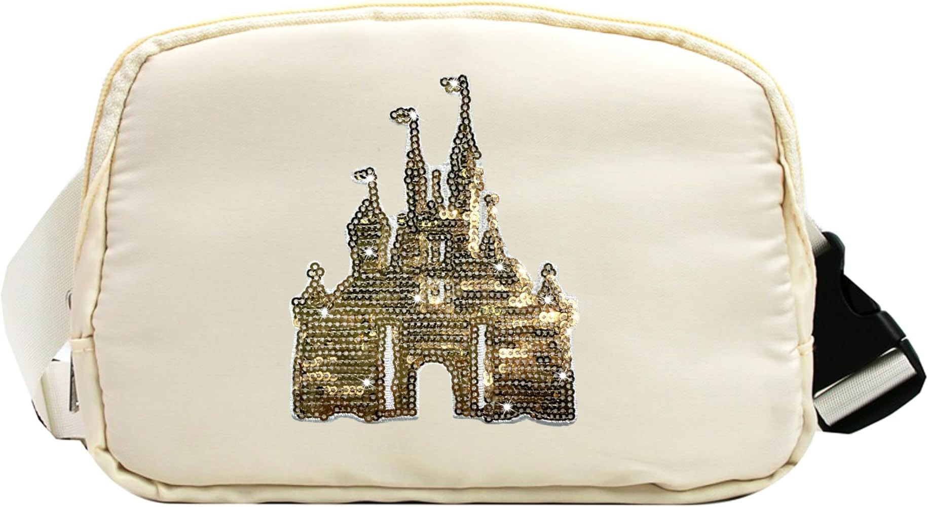 Magic Kingdom Sequin Belt Bag for Women Waterproof Waist Fanny Pack for Teen Girls Crossbody Bags... | Amazon (US)