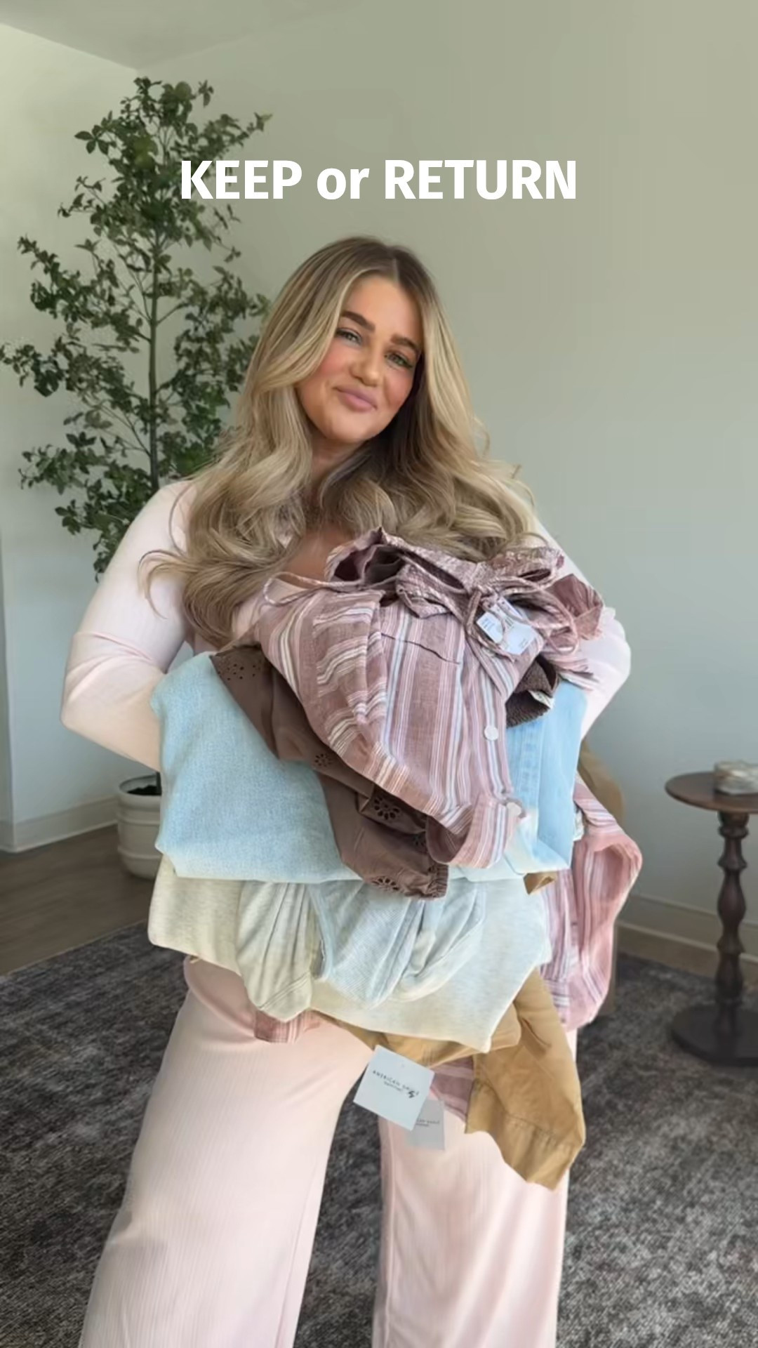 Keep or return from American Eagle💖 so many cutie spring pieces #americaneagle #spring 

1st pink set- large 
2nd linen pants- XL (would size down)
2nd linen top- medium
2nd linen button up- Large (size down)
Brown top- medium
Jeans- 12 long (size down)
Camel linen set- XL 
Gray pants- XL
Gray tops- Medium 

#LTKStyleTip #LTKMidsize #LTKSaleAlert