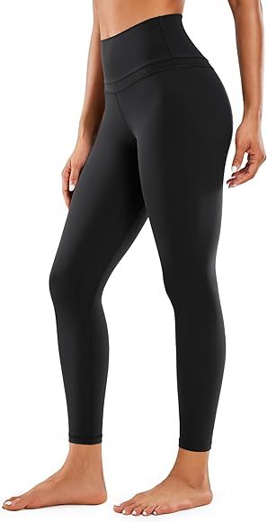 CRZ YOGA Women's Naked Feeling Workout Leggings 25 Inches - 7/8 High Waist Yoga Tight Pants | Amazon (US)