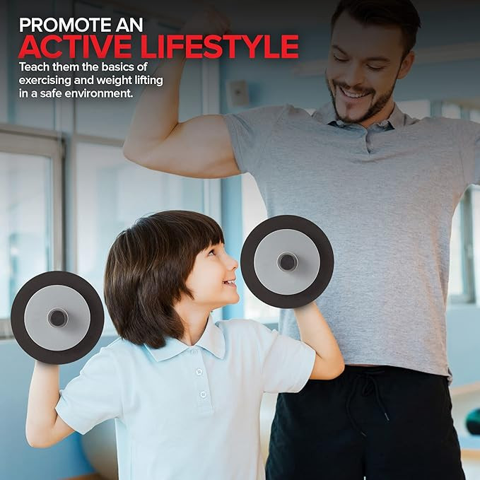 Modern Innovations Kids Weight Set (2 Pack) Toy Dumbbells, Baby Dumbbell Workout Weights, Fun Fit... | Amazon (US)