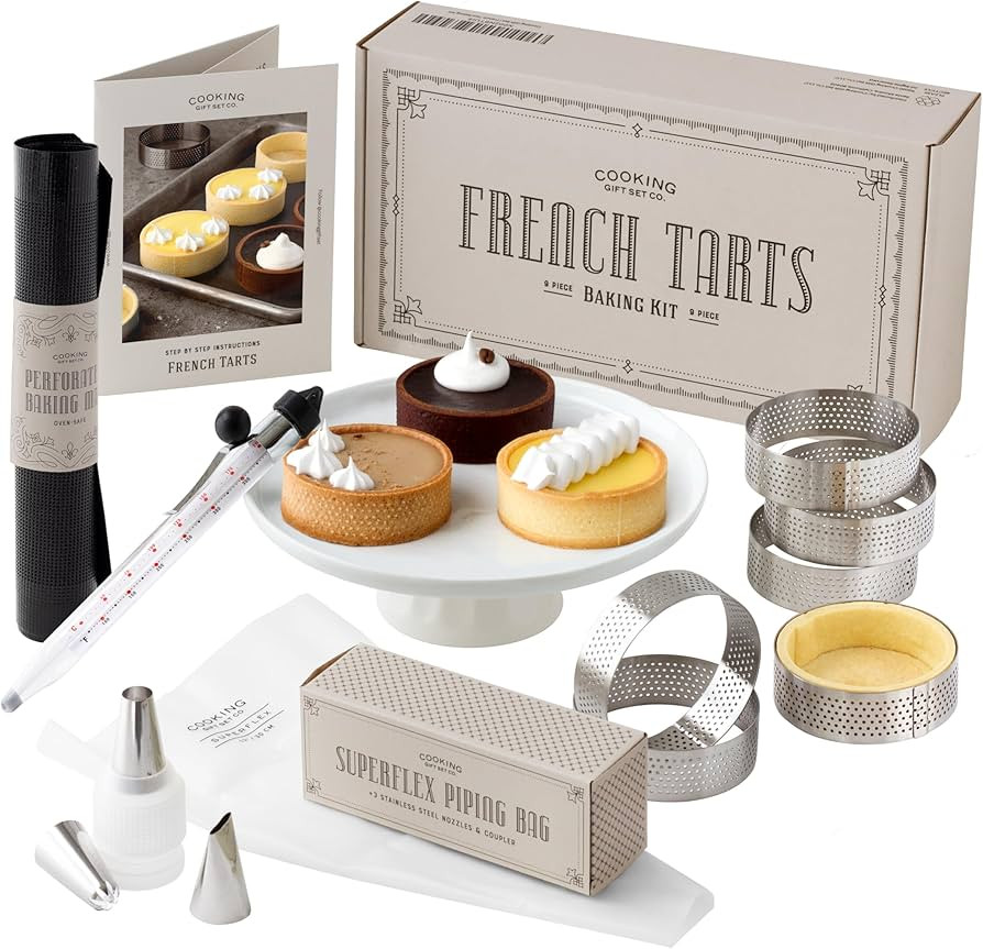 French Tart Baking Set | Mothers Day Unique Baking Gifts Kitchen Baking Supplies Present Food Mak... | Amazon (US)