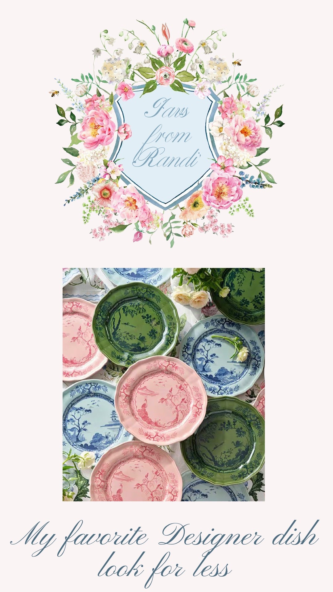 My favorite designer dishes has a look for less and they are back in stock!

#LTKHome