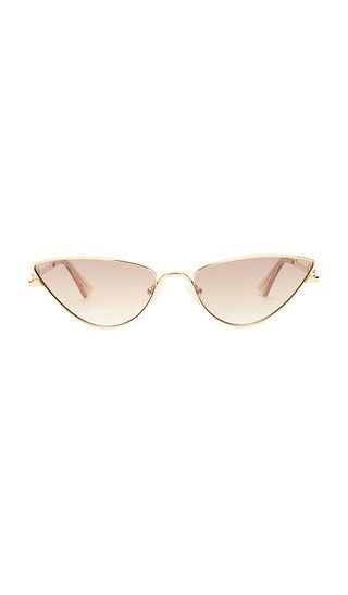 Le Specs Soiree Sunglasses in Metallic Gold. | Revolve Clothing (Global)