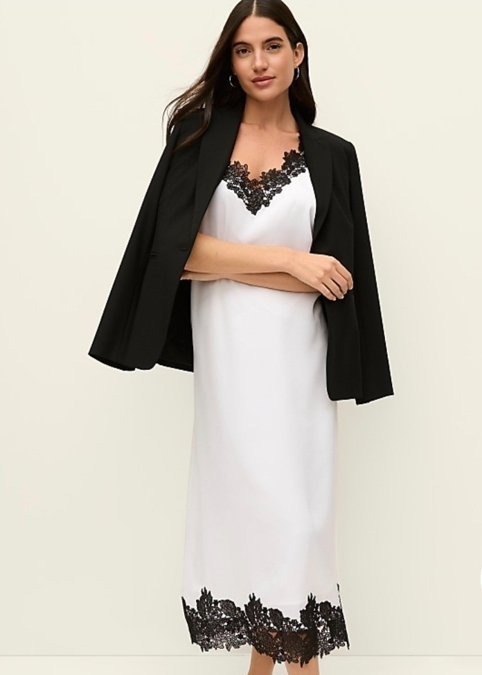 Petite lace trim satin slip midi dress for short women.Hey I am 4'11/150cm petite fashion expert and I share style tips and fashion for short women. Summer dress

#LTKPetite #LTKMidsize