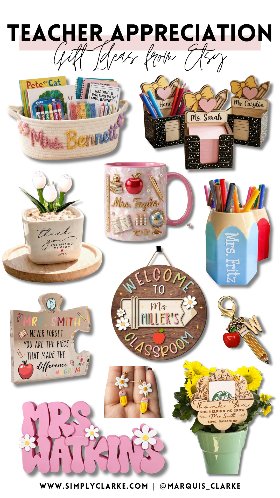 Meaningful teacher appreciation gift ideas! Rounded up the sweetest personalized finds from Etsy that feel extra thoughtful this year—because they deserve more than just an apple!  

 #LTKmomlife #LTKSeasonal #LTKKids