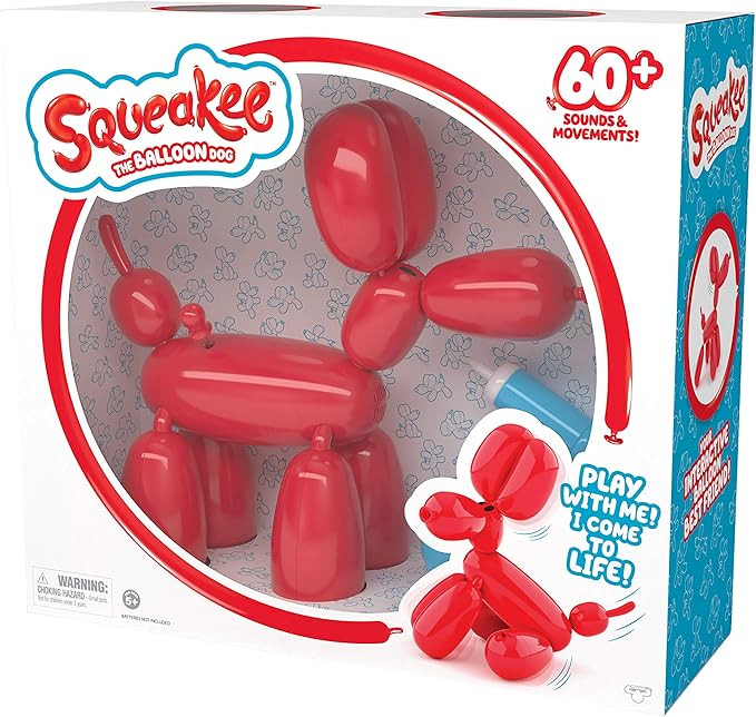 Squeakee The Balloon Dog - Feed Him, Teach Him Tricks, Pop Him, and Watch Him Deflate! | Amazon (US)