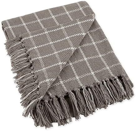 DII Checkered Plaid Throw, 50 x 60 inches, 1-Piece, Gray | Amazon (US)