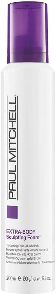 PAUL MITCHELL Extra-Body Sculpting Foam, Thickens + Builds Body, For Fine Hair | Amazon (US)