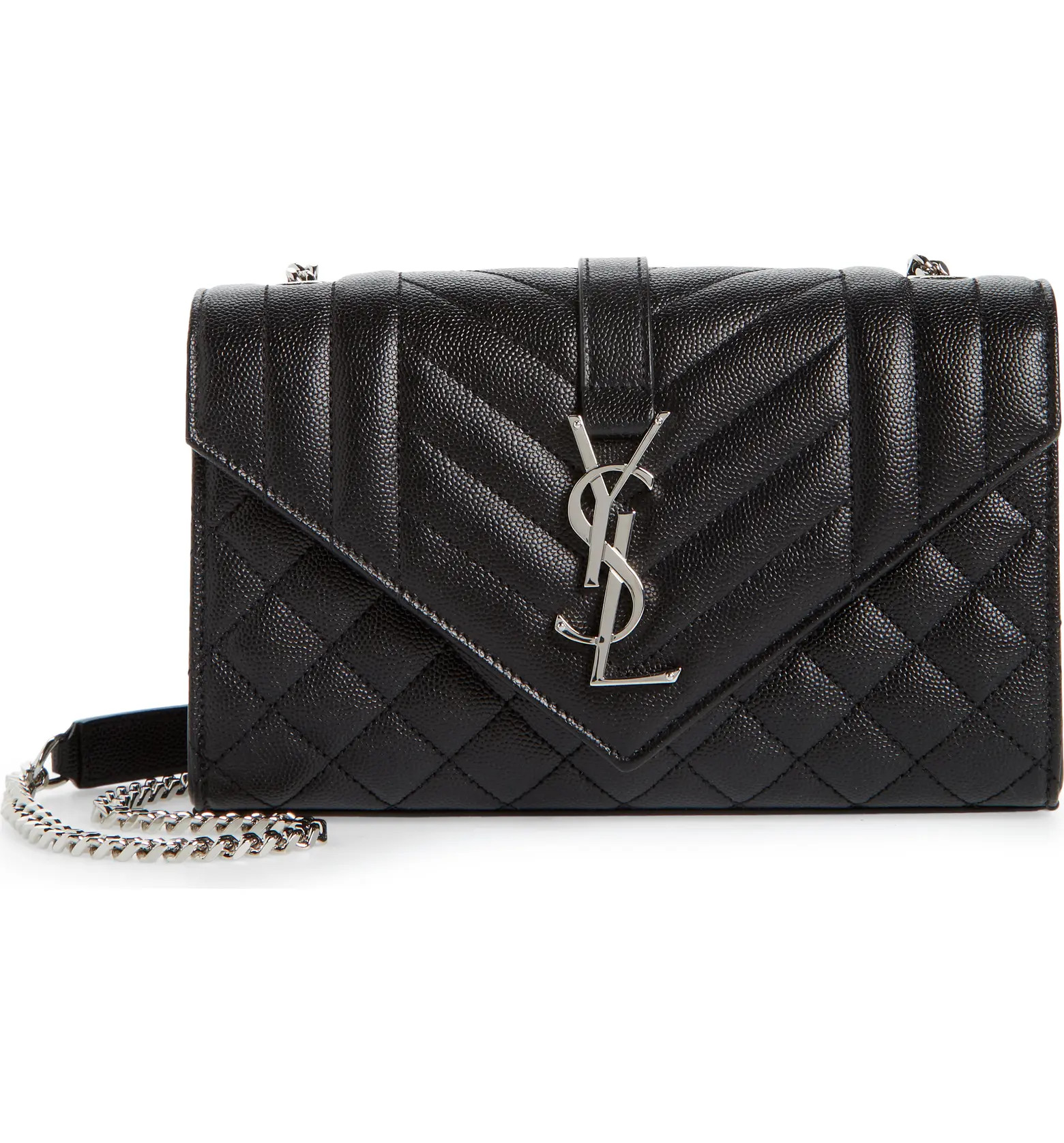 Saint Laurent Small Envelope Calfskin Leather Shoulder Bag | Nordstrom | Nordstrom