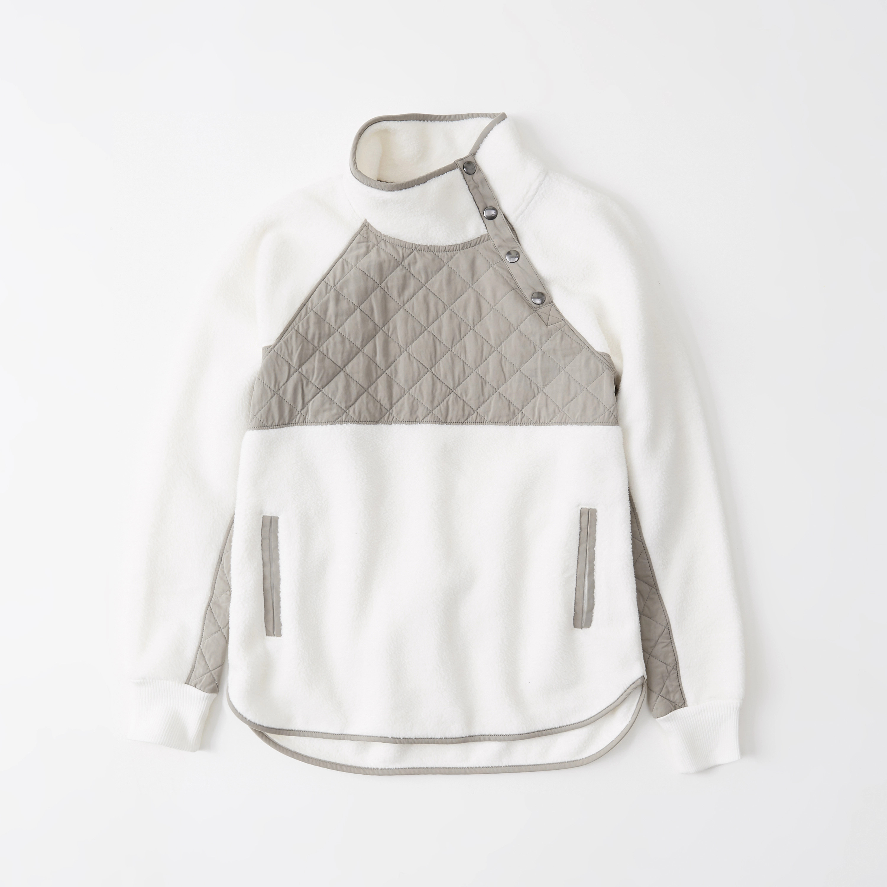 Asymmetrical Snap-Up Sherpa Fleece | Abercrombie & Fitch (US)