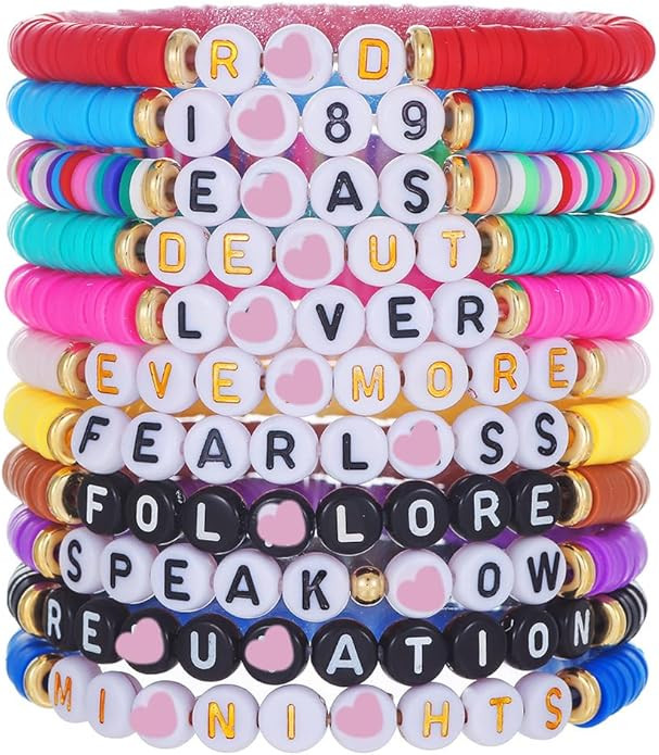 Friendship Bracelets for Women - Colorful Beaded Inspire Bracelets Set - singer Bracelets Set Boh... | Amazon (US)