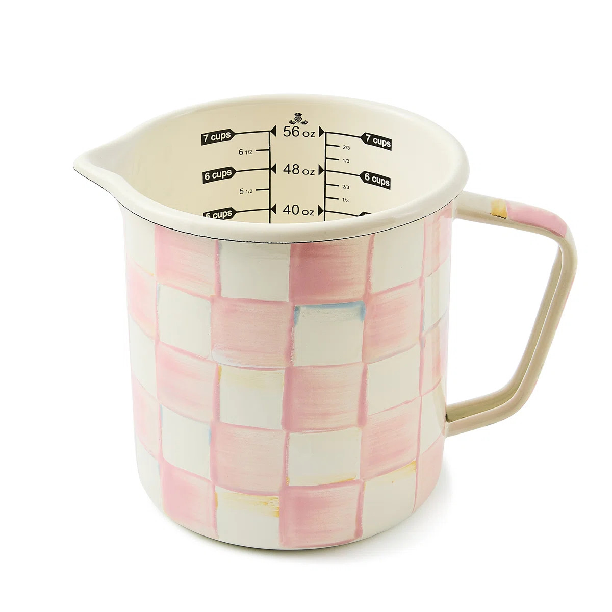 Rosy Check Mocha Check 7 Cup Measuring Cup | Wayfair North America