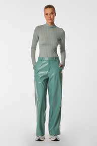 Florence Sheer Turtleneck - Seafoam | The Noli Shop