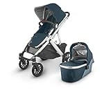 UPPAbaby VISTA V2 Stroller - FINN (deep sea/silver/chestnut leather) | Amazon (US)