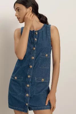 Reformation Tropez Denim Mini Dress | Anthropologie (US)