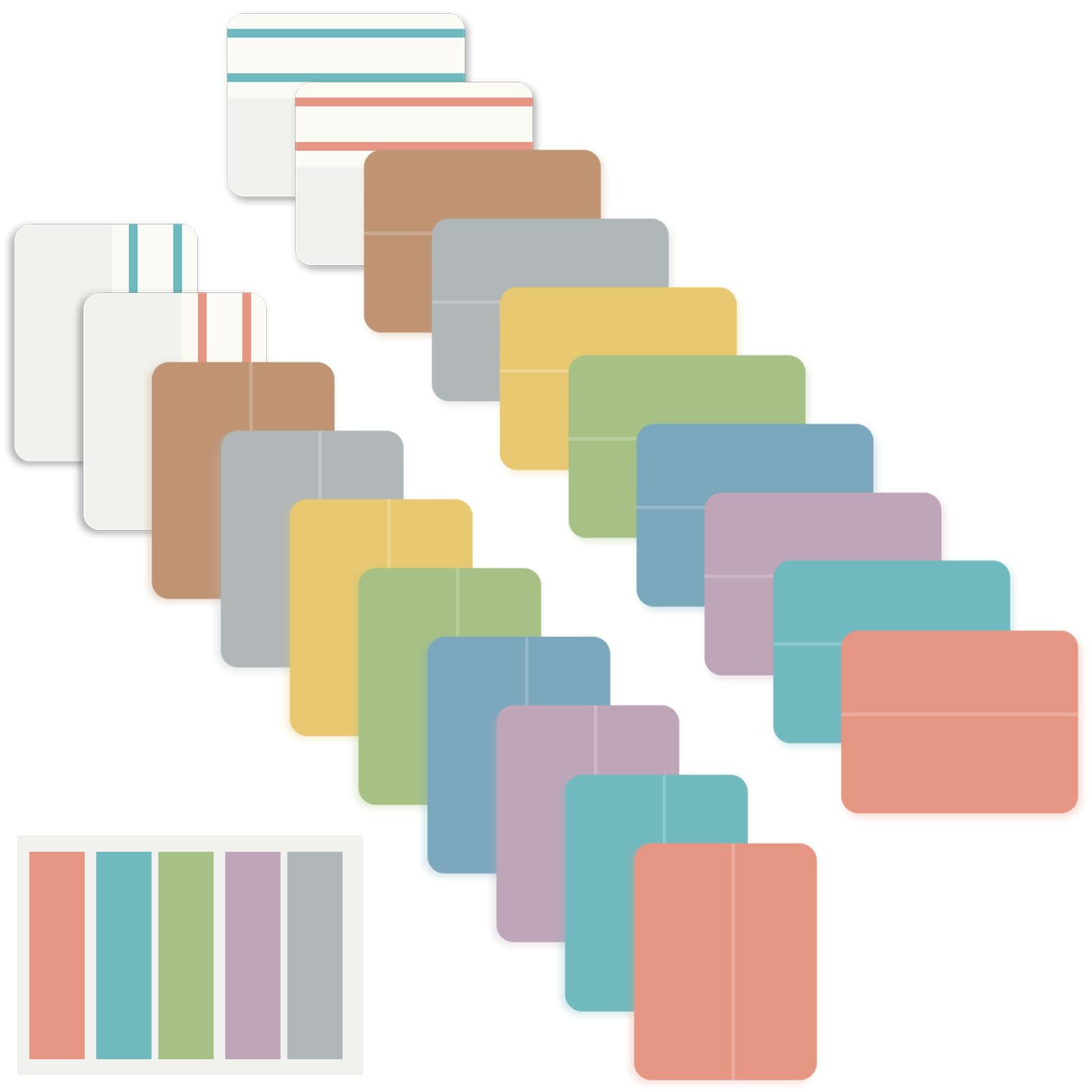 ELII 500 PCS Tabs for Annotating Books, Clear Book Tabs Sticky Index Tabs Sticky Notes,Labels for... | Amazon (US)