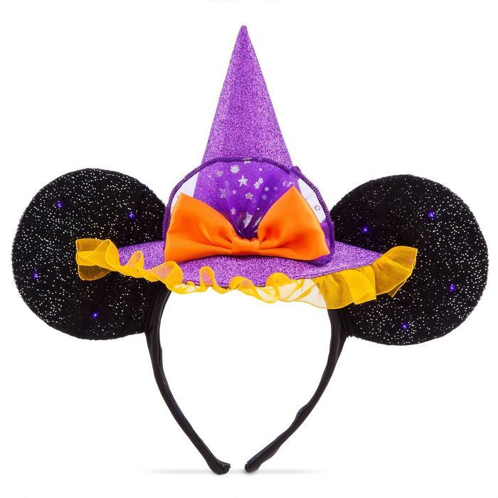 Disney Minnie Mouse Light Up Halloween Witch/Ears Headband - Disney Store | Target