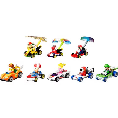 Hot Wheels Mario Kart Glider Vehicle - 8pk | Target