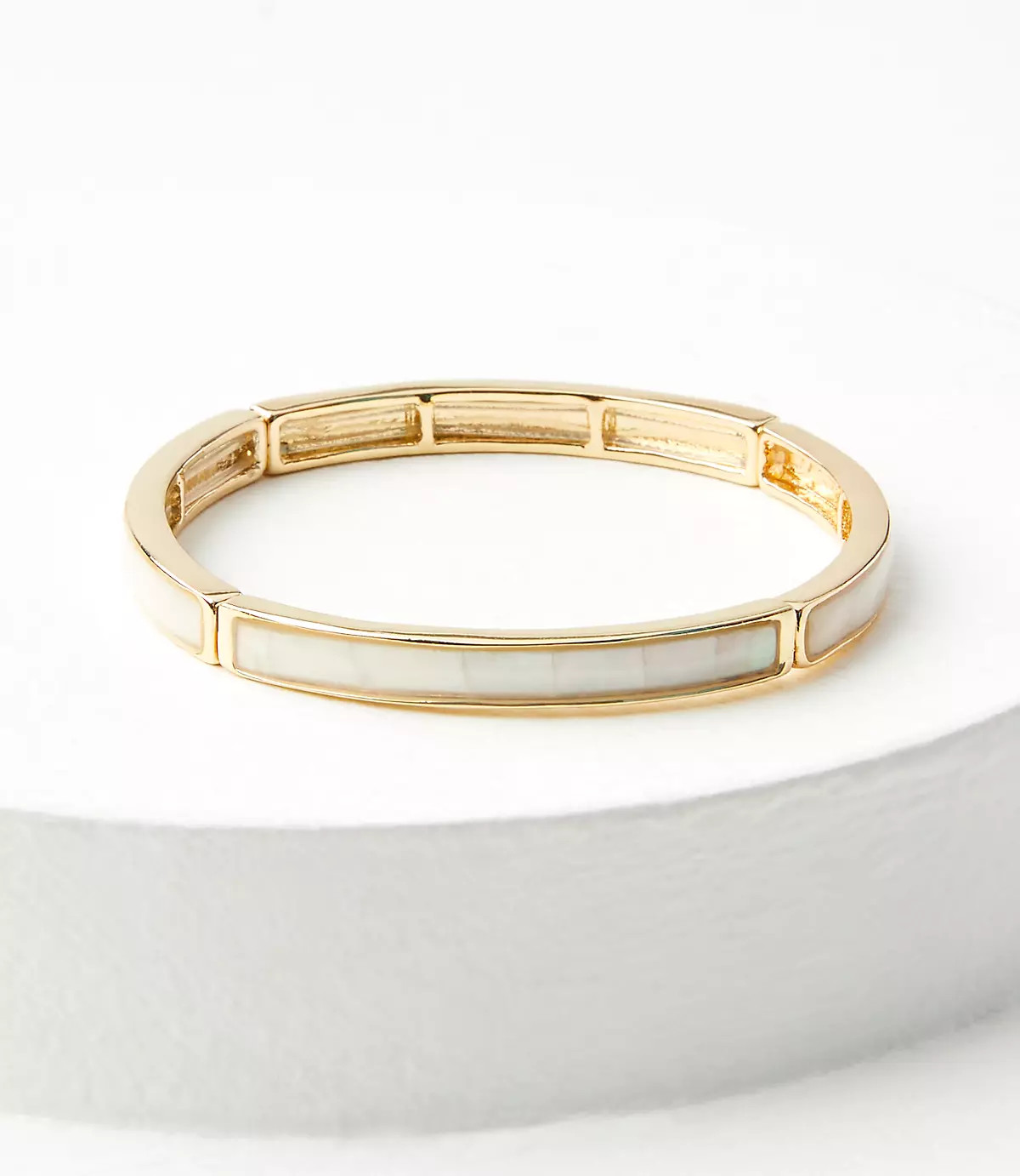 Mother Of Pearl Stretch Bracelet | LOFT