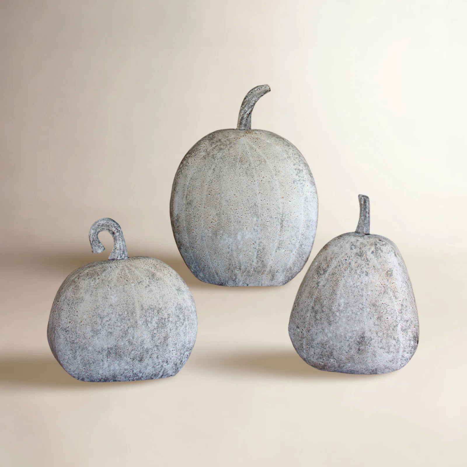 Lestina 3-Piece Metal Pumpkin Set | Birch Lane