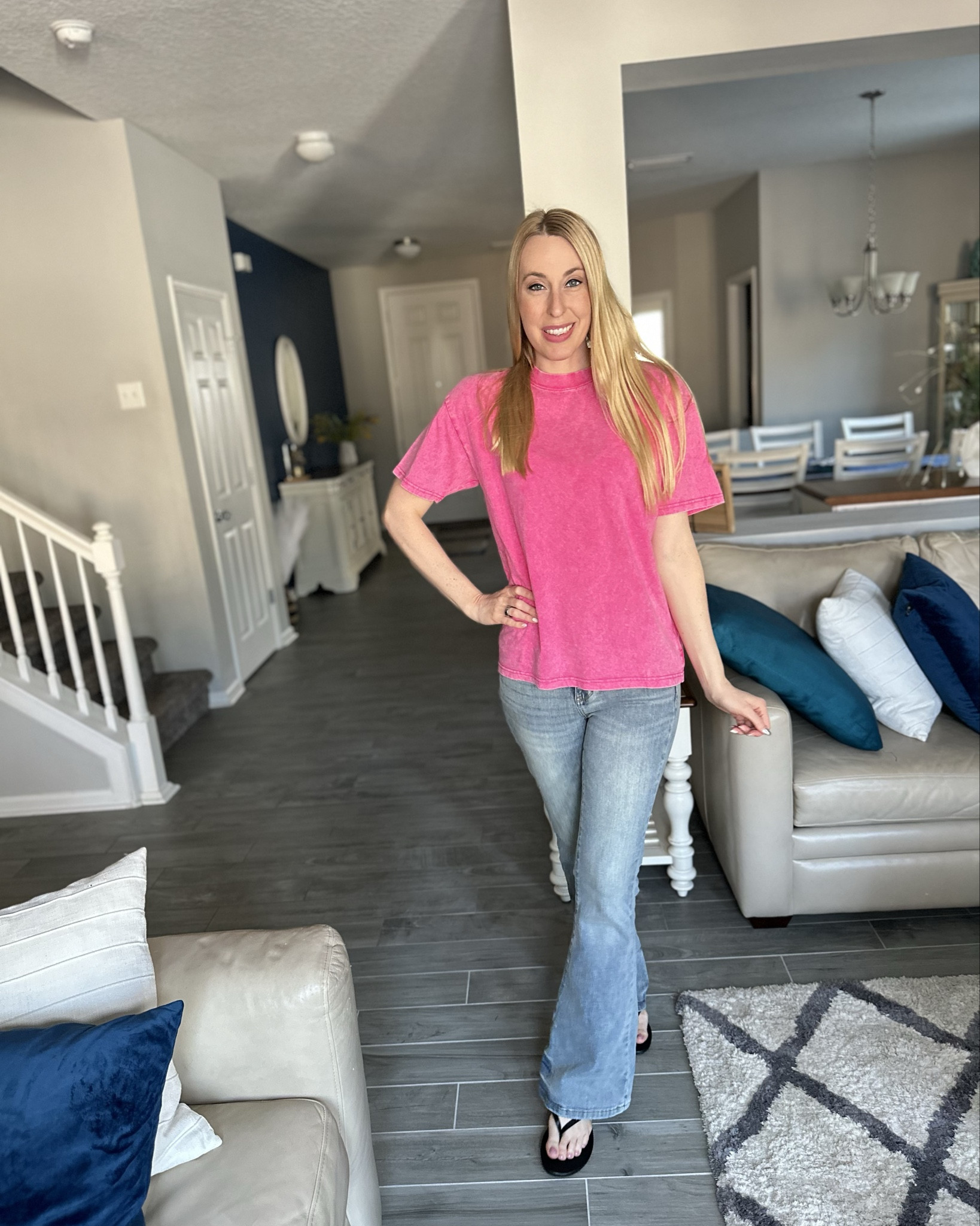 Pink acid wash tee 
💓  this shirt is oversized and comfy 
💓 i am 5’10” and love the length of it 
💞 fits true to size, wearing size small

#LTKStyleTip #LTKFindsUnder100 #LTKFindsUnder50