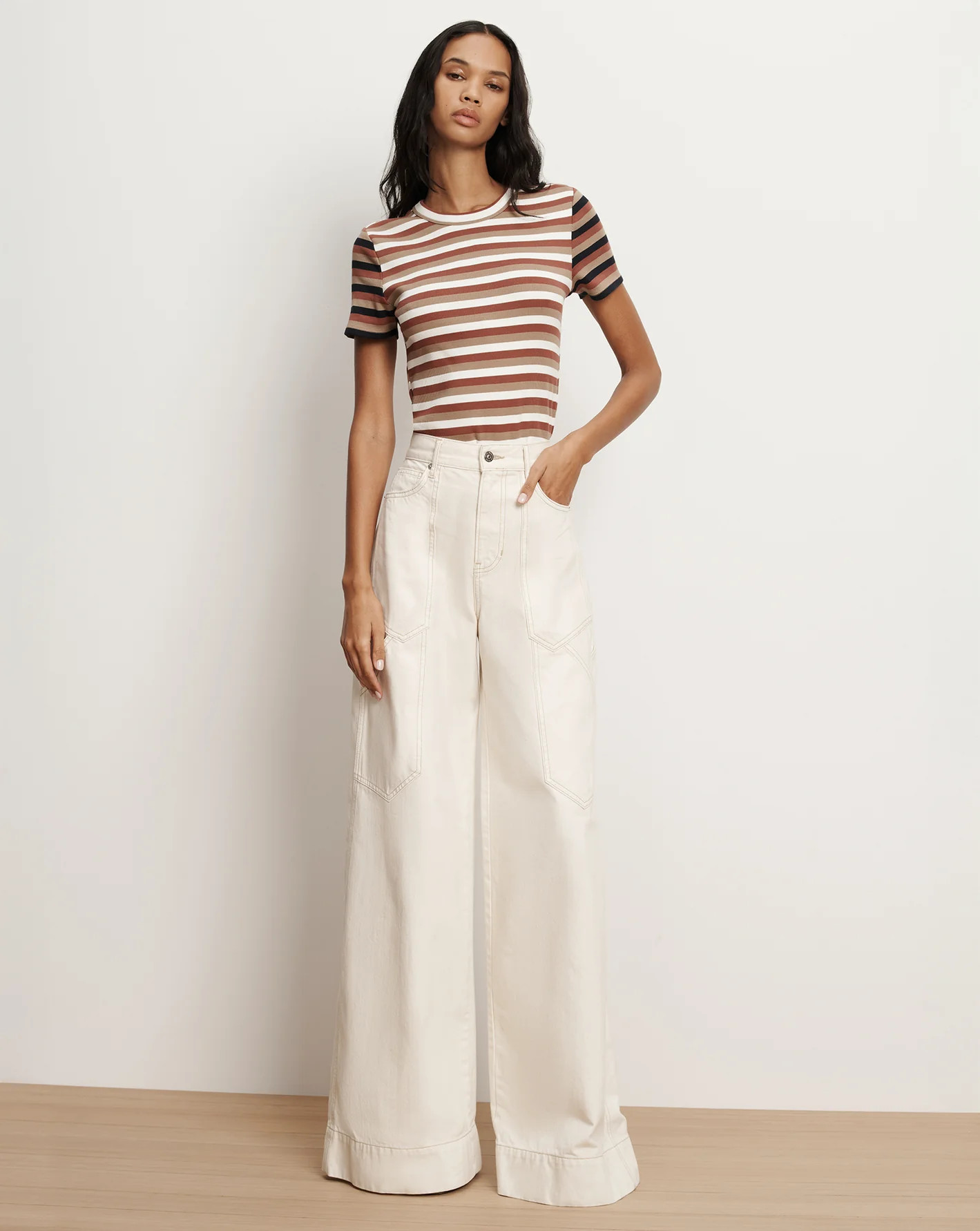 Freddy Wide-Leg Cargo Jean | Veronica Beard