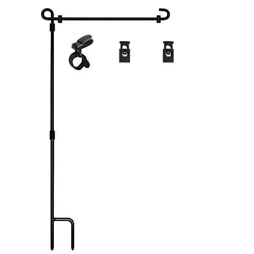 HOOSUN Garden Flag Stand, Premium Garden Flag Pole Holder Metal Powder-Coated Weather-Proof Paint wi | Amazon (US)