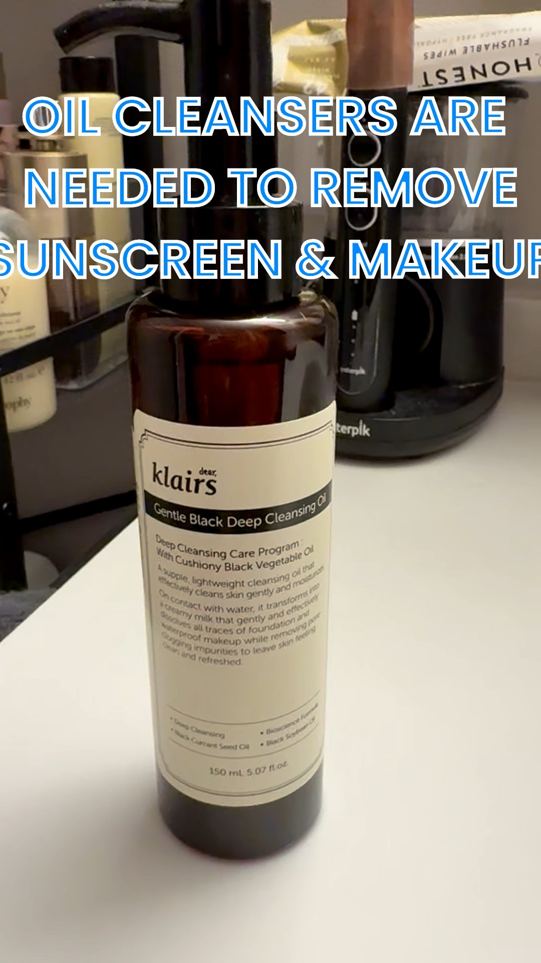 Klairs Black Deep Cleansing Oil melts makeup and sunscreen effortlessly—deep clean, soft skin, zero stripping.

#LTKmorningroutine #LTKBeauty