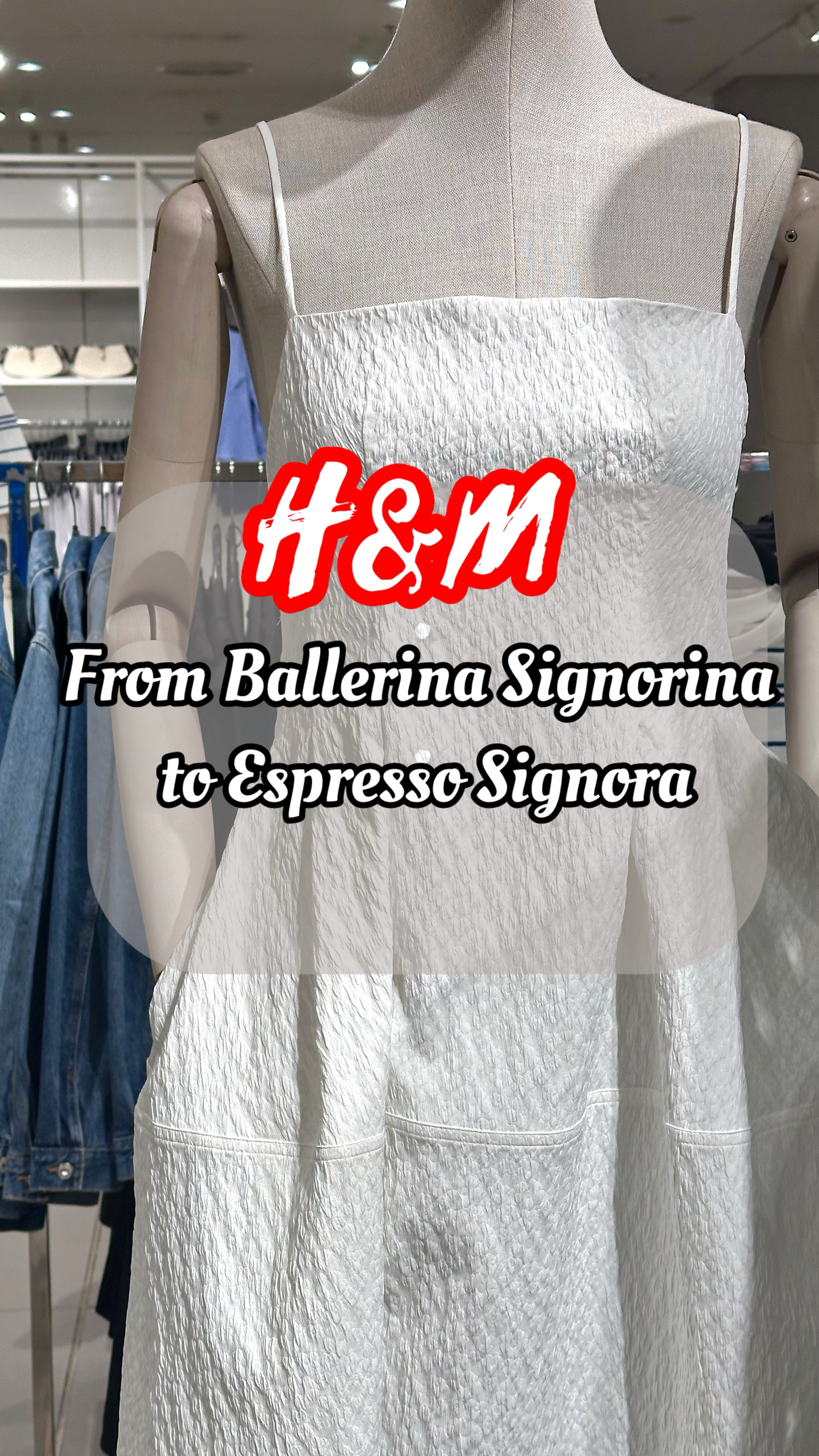 From soft elegance to rich drama—this trend is all about duality. Featuring the H&M textured balloon dress in both angelic white and espresso brown. Which one are you today: Signorina or Signora?

#BallerinaSignorina #EspressoneSignora #HMFashion #SpringDresses #BalloonDress #ElegantStyle #MinimalStyle #CapsuleWardrobe #OutfitTransition #TikTokTrends2025 #LTKStyle #HMMustHaves

#LTKdresses #LTKeurope #LTKpartywear
