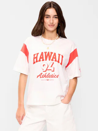 Short-Sleeve Loose Crew-Neck T-Shirt | Old Navy (US)