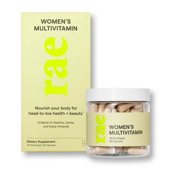 Rae Women's Multivitamin Dietary Supplement Capsule - 60ct | Target