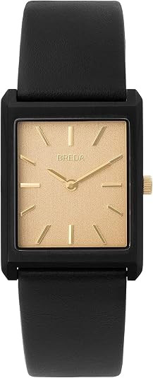 Breda Virgil 1736 Square Wrist Watch with Genuine Leather Band, 26MM | Amazon (US)
