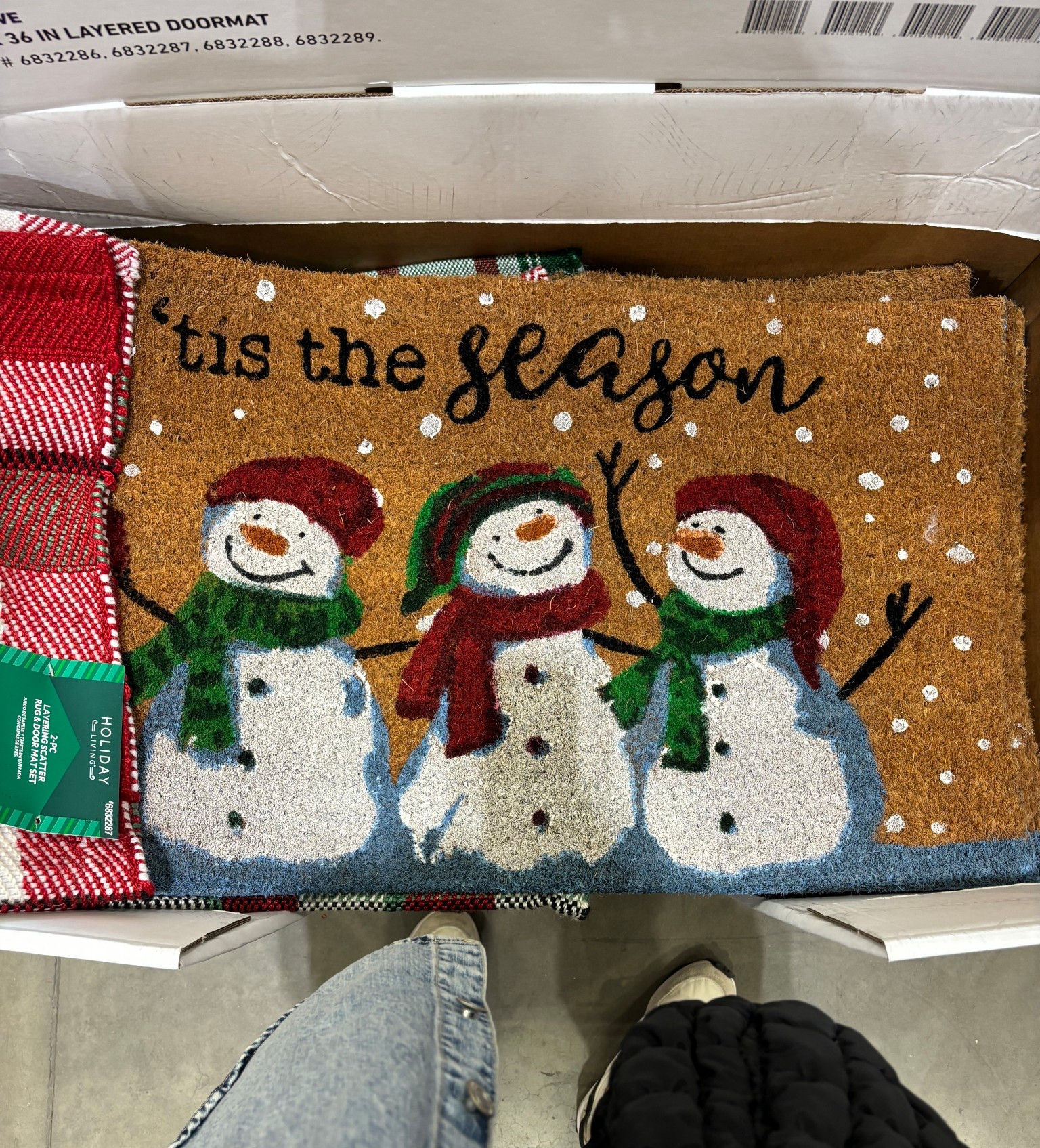 Lowe’s has these cute outdoor mats that already come with a layered mat 
@lowes 

#LTKHome #LTKHoliday