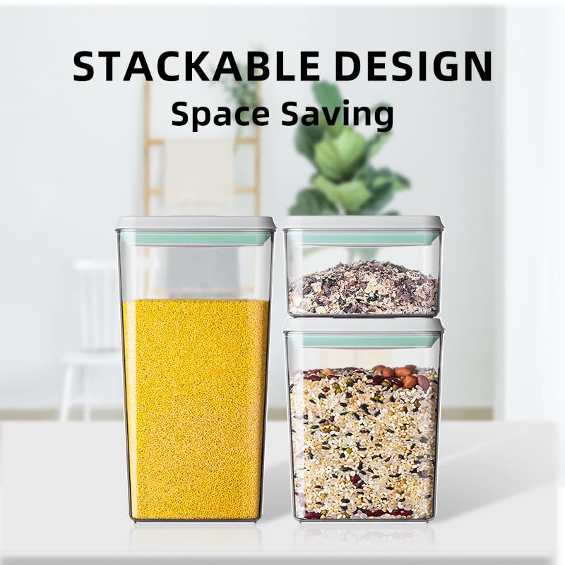 Ankou Airtight Food Storage Container Sets with Lids 6Pcs Pop Containers for Kitchen Pantry Organ... | Amazon (US)