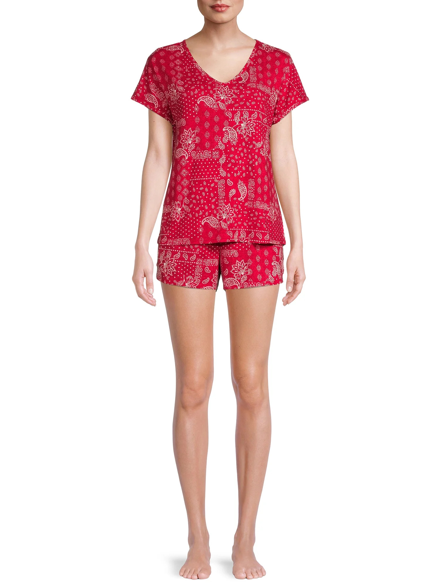 Secret Treasures Women's and Women's Plus Americana Printed PJ Set | Walmart (US)