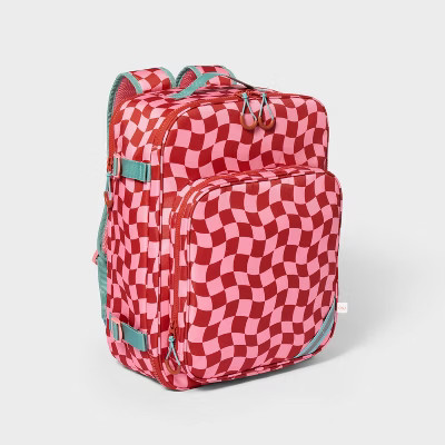 Kids' 22L Travel Backpack Pink Checkered - Cat & Jack™️ | Target